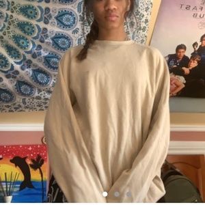 Timberland cream/tan/brown XL crewneck sweatshirt